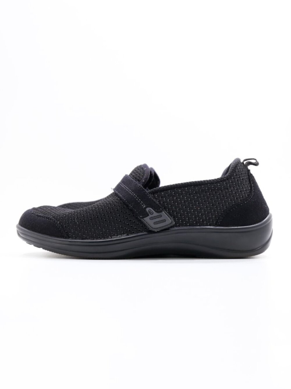 Orthofeet Quincy Black Fabric Comfort Sneakers w/ Dr. Scholl's Gel Inserts - 9 M